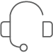 Headset icon indicating customer service
