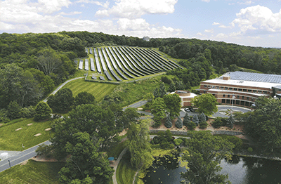 New solar panel installations at Selective Insurance help address climate change.